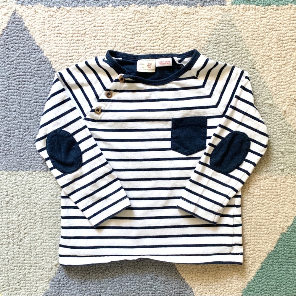 Elbow patch long sleeve top
